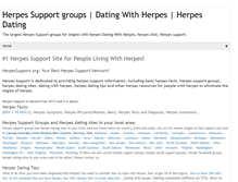 Tablet Screenshot of herpessupport.org